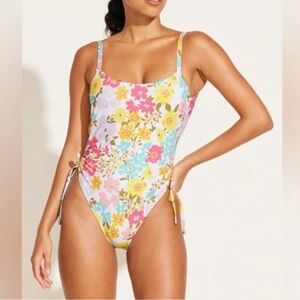 Floral Vitamin A Gemma One-Piece Swimsuit